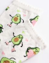 Socken - Allover-Muster - Off-White