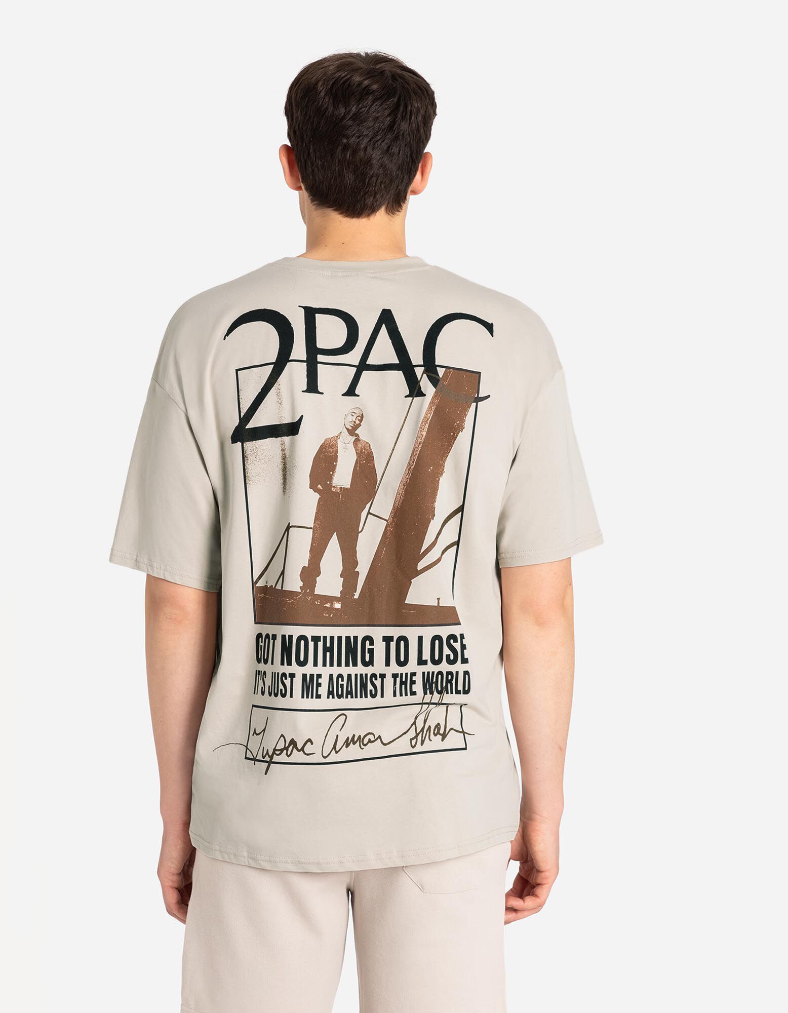 T-shirt - 2Pac - bez - Takko Fashion