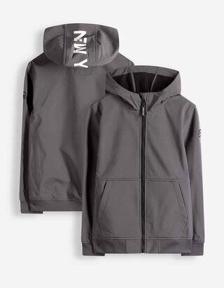 Veste softshell - D&eacute;perlant - Gris fonc&eacute;