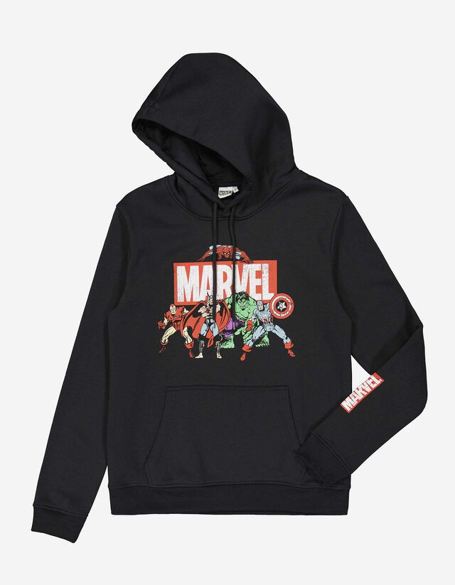 Mikina s kapucňou - Marvel - tmavoseda