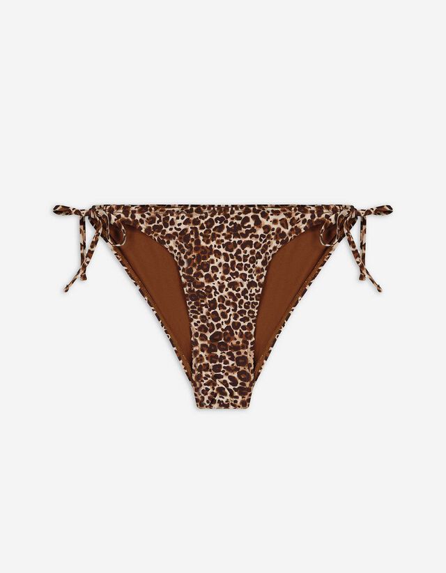 Bikinislip - Leopardenmuster - braun