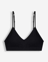 Bustier - &uuml;berwiegend nahtlos - Schwarz