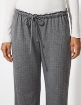 Pyjamahose - Strukturiertes Material - dunkelgrau