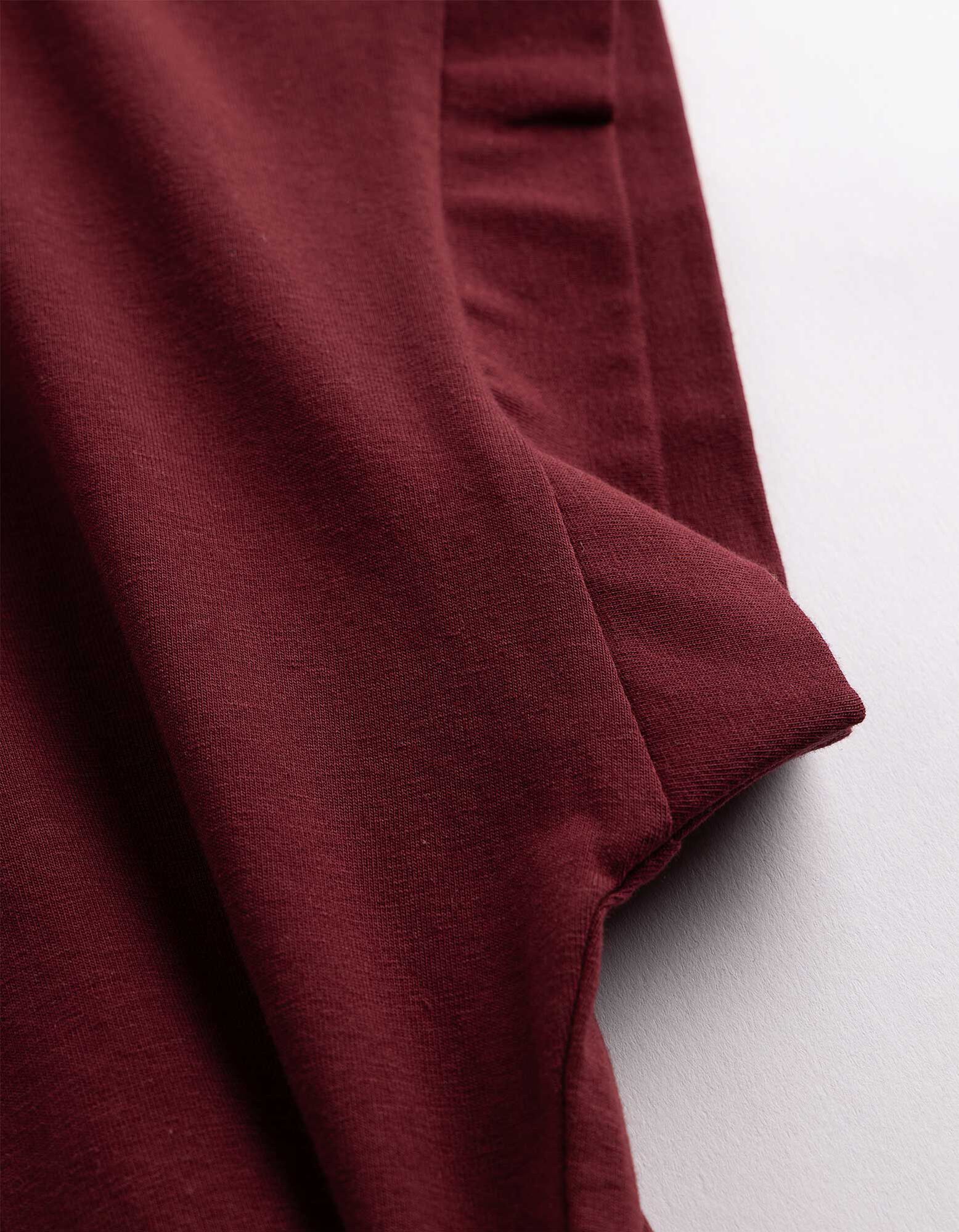 Kleid - gerade geschnitten - Dunkelrot