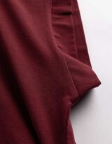 Kleid - gerade geschnitten - Dunkelrot