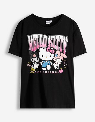 T-shirt - Hello Kitty - zwart