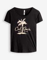 Tričko - Třpytiv&yacute; potisk - cern&aacute;