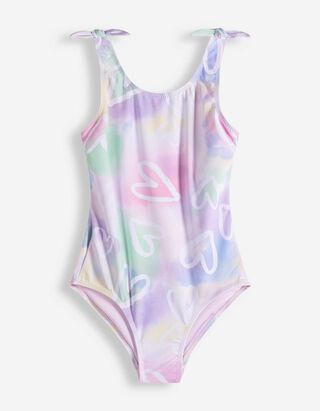 Jednod&iacute;ln&eacute; plavky - Potisk po cel&eacute; plo&scaron;e - b&iacute;l&aacute;