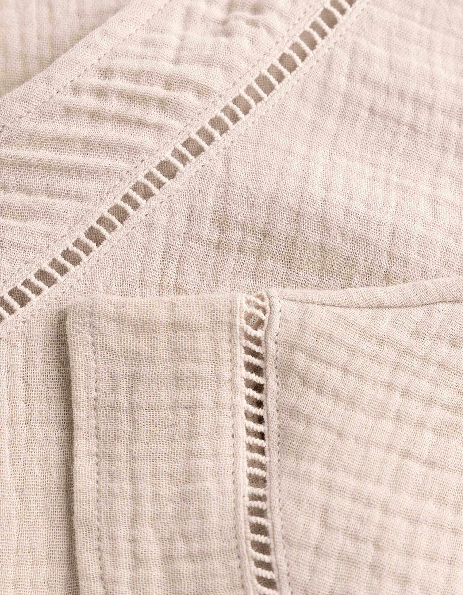 Blusenshirt - einfarbig - Beige