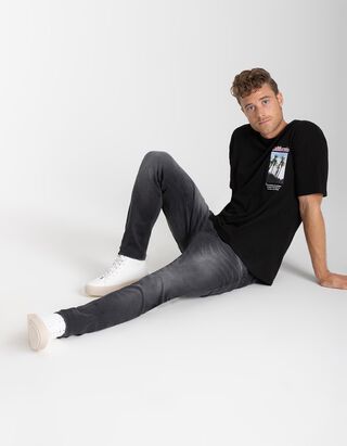 T-shirt - Imprim&eacute; - Noir