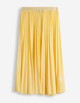 Klostuotas sijonas - Klostės - sviesiai geltonas