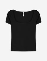 Langarmshirt - Gerippt - schwarz
