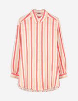 Lange blouse - Mousseline - lichtrood