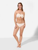 Bikinitop - Strukturiertes Material - Off-White