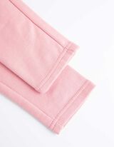 legginsy - efekt termiczny - rozowy