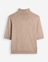 Pullover - Rollkragen - Beige