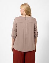 Blouseshirt - Viscosemix - bruin
