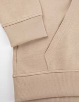 Hoodie - Frontprint - beige