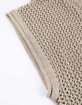 Slipover - Geperforeerd breisel - donkergroen