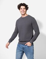 Džemper - Pamuk - tamno-siva