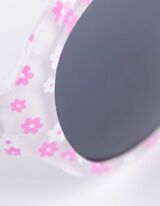 Sonnenbrille - Oval - weiß