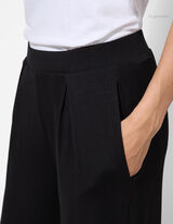 Jogpants - Viskose-Mix - schwarz