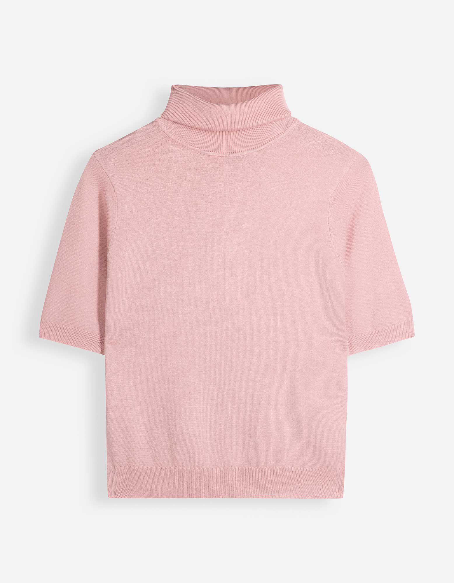 Pullover - Rollkragen - Rosa