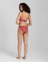 Bikinifelső - Fodros szeg&eacute;ssel - vil&aacute;gos barna