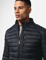 Giacca trapuntata - Collo alla coreana - blu scuro