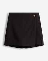 Skort - einfarbig - schwarz