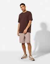 Shorts - einfarbig - beige