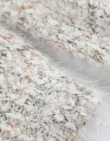 Cardigan - Plüsch - weiß