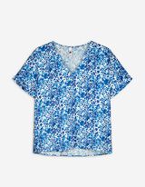 Blouseshirt - LENZING™ ECOVERO™ - lichtblauw