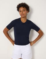 Pullover - Kurze &Auml;rmel - Dunkelblau