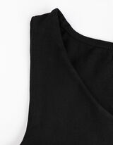 Top - Zmes bavlny - cierna