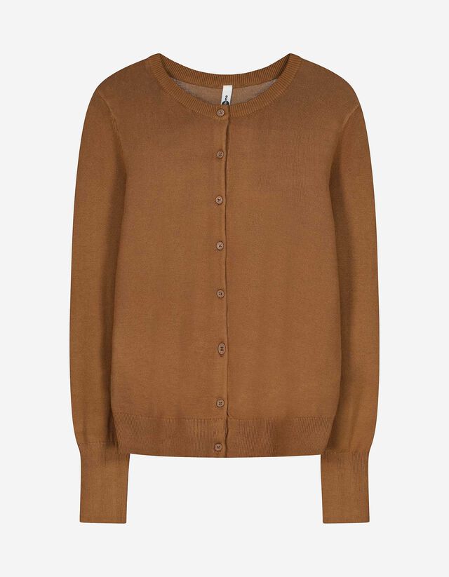 Strickjacke - Weiches Material - hellbraun