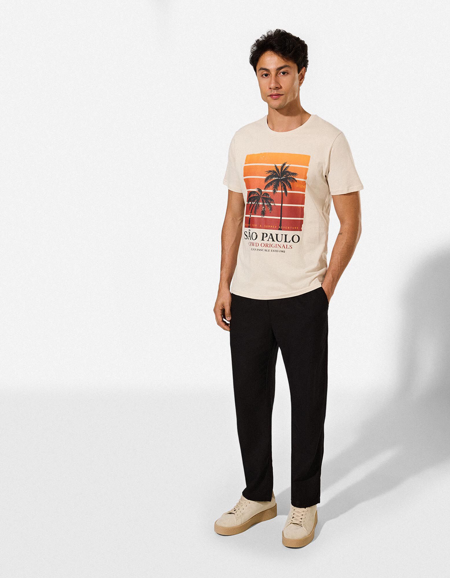 T-shirt - beige
