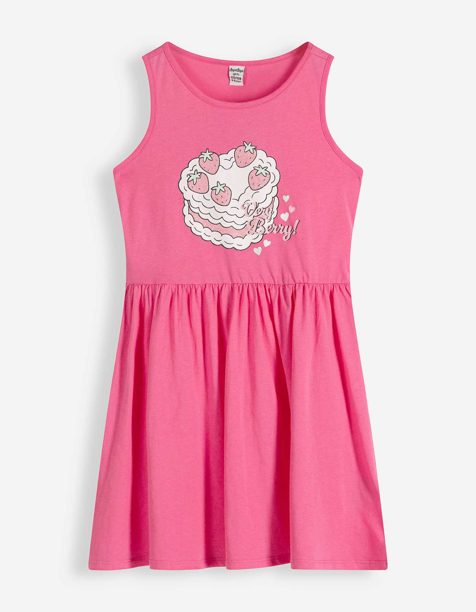 Kleid - Print - pink