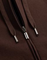 Veste molletonn&eacute;e - Coupe Regular Fit - brun fonc&eacute;