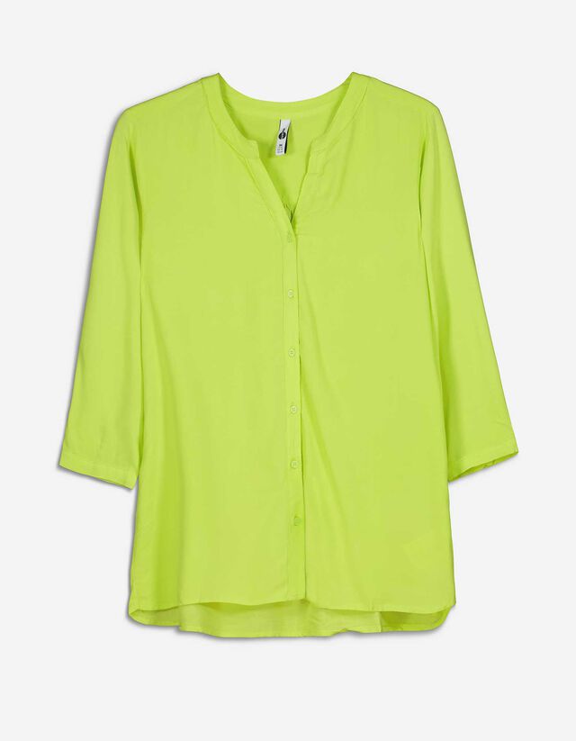 Blusa - Scollo a V - verde chiaro