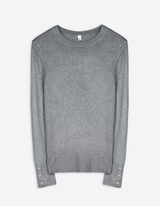 Pullover - Bottoni decorativi - grigio