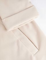 Marynarka - rękawy z wywiniętym i przyszytym brzegiem - bialy