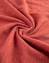 T-shirt - Misto lino - rosso scuro