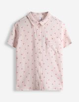 Pyjama Set aus Shirt und Hose - Musselin - rosa