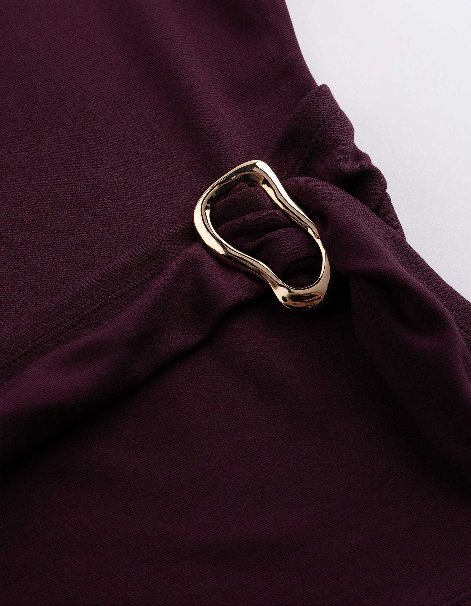 T-Shirt - Schnalle - Lila