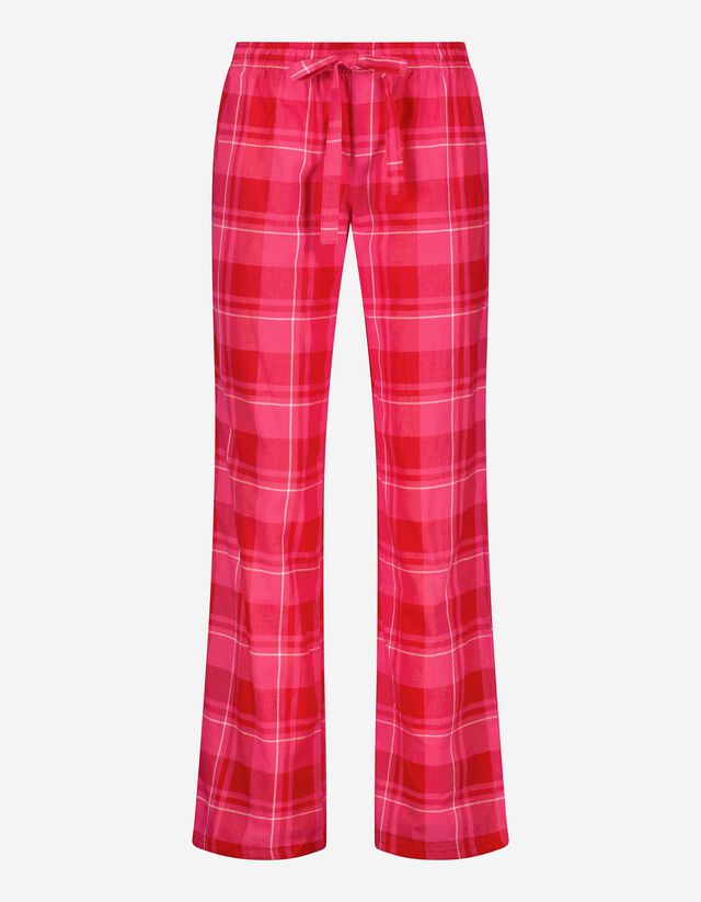 Pantaloni de pijama - Imprimeu în carouri - Roz