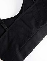 Podprsenkový top - prevažne bez švov - cierna