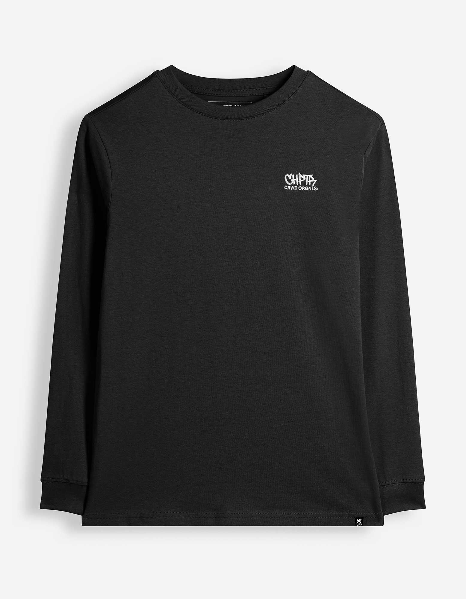 T-shirt &agrave; manches longues - Coupe oversize - gris fonc&eacute;