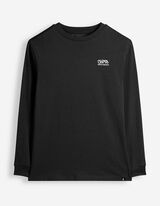 T-shirt &agrave; manches longues - Coupe oversize - gris fonc&eacute;