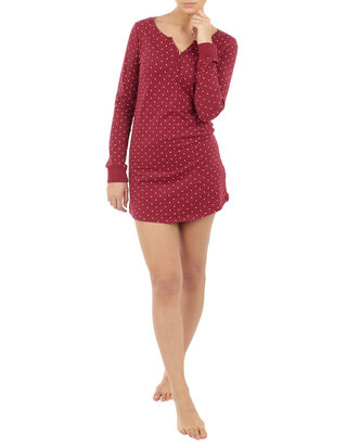 Damen Nachthemd mit Punktemuster&nbsp;